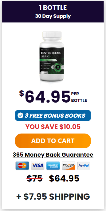 testogreens max 1 bottle price